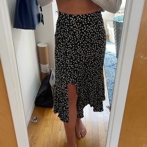 Zara Ruffle Midi Skirt